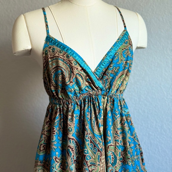 Derek Heart Boho Paisley Cotton Sundress – Size Large - Picture 5 of 11